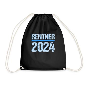 Retirement Pension Pensioner Pensioner Pension 2024 - Drawstring Bag - black - Front