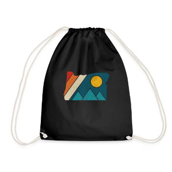 Oregon - Drawstring Bag - black - Front
