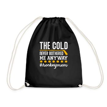 Maman de hockey - Sac de sport léger - noir - Devant
