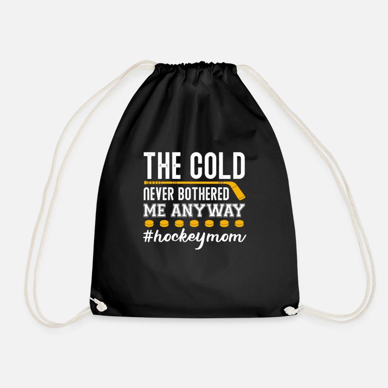 Hockey Mom - Drawstring Bag - black