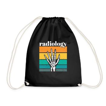 Radiology Squad Rad Tech Radiographer Technician - Drawstring Bag - black - Front