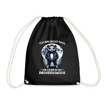 I hate people morning grouch in the office funny - Drawstring Bag - black - Front