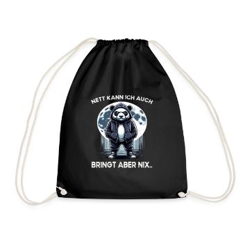 Je déteste les gens grognons du matin au bureau drôle - Sac de sport léger - noir - Devant