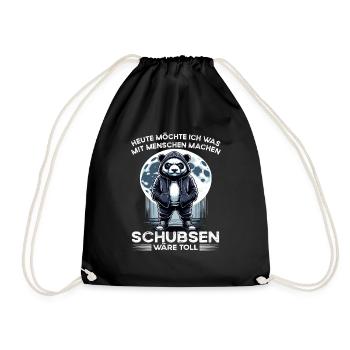 Je déteste les gens grognons du matin au bureau drôle - Sac de sport léger - noir - Devant