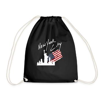 La ville de New York - Sac de sport léger - noir - Devant