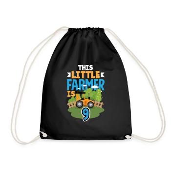 9e anniversaire tracteur 9 ans anniversaire chemise - Sac de sport léger - noir - Devant