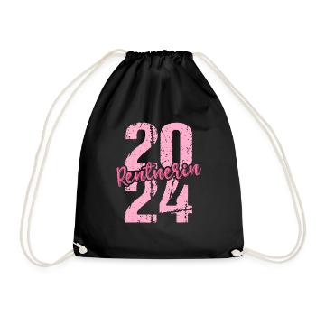 Retirement Pension Pensioner Pensioner Pension 2024 - Drawstring Bag - black - Front