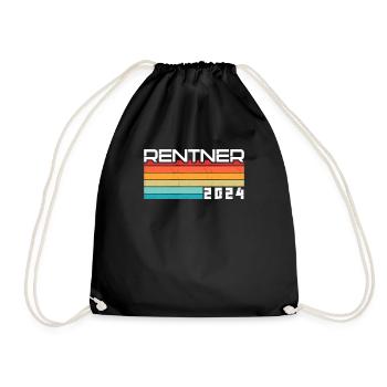Retirement Pension Pensioner Pensioner Pension 2024 - Drawstring Bag - black - Front