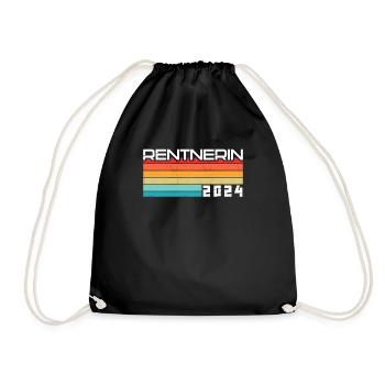 Retirement Pension Pensioner Pensioner Pension 2024 - Drawstring Bag - black - Front
