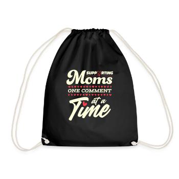 Maman Soutien Maman - Sac de sport léger - noir - Devant