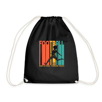 Football. Né en 1848. Pour fans de foot - Sac de sport léger - noir - Devant