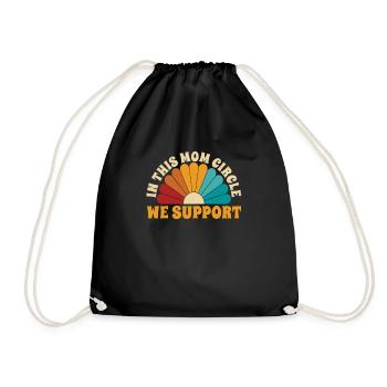 Soutien aux mamans et aux mamans - Sac de sport léger - noir - Devant