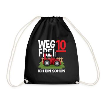 10e anniversaire tracteur 10 ans anniversaire chemise - Sac de sport léger - noir - Devant