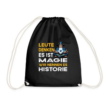 Leute denken Magie Historie Historiker geschichte - Turnbeutel - Schwarz - Vorne