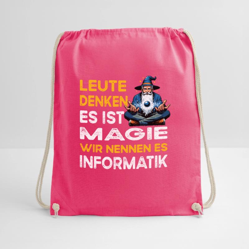 People Thinking Magic Computer Science Computer Scientist Drawstring Bag