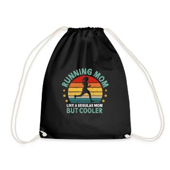 Running Mom Marathon Runner Jogging - Sac de sport léger - noir - Devant