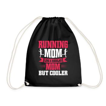 Running Mom Marathon Runner Jogging - Sac de sport léger - noir - Devant