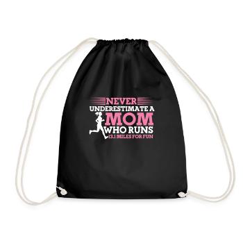 Running Mom Marathon Runner Jogging - Sac de sport léger - noir - Devant