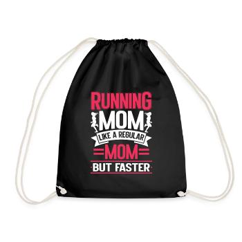 Running Mom Marathon Runner Jogging - Sac de sport léger - noir - Devant