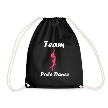 Women's pole dancing pole dancing - Drawstring Bag - black - Front