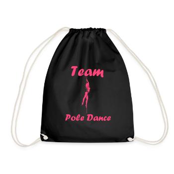 Women's pole dancing pole dancing - Drawstring Bag - black - Front