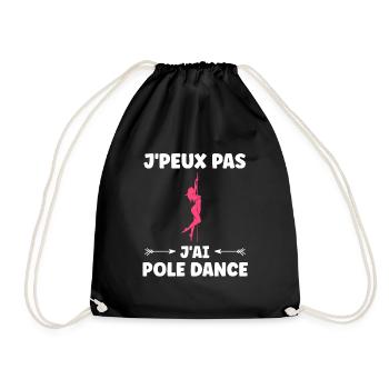 Women's pole dancing pole dancing - Drawstring Bag - black - Front