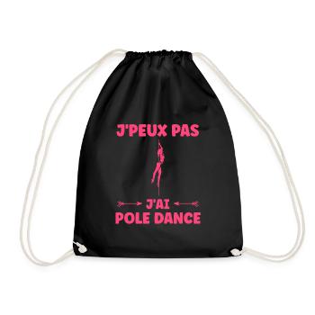 Women's pole dancing pole dancing - Drawstring Bag - black - Front