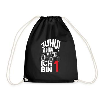 1er anniversaire tracteur 1 an chemise d’anniversaire - Sac de sport léger - noir - Devant