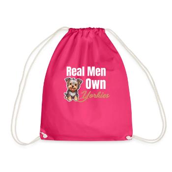 De vrais hommes possèdent des Yorkies Weimaran - Sac de sport léger - fuchsia - Devant