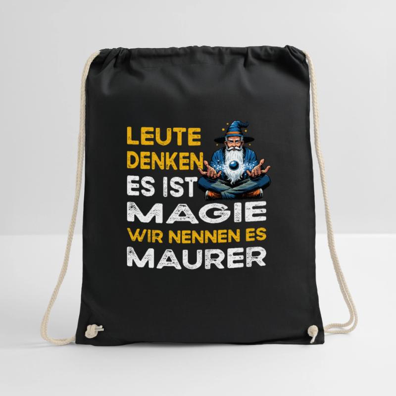 People Thinking Magic Bricklayer Construction Worker Drawstring Bag