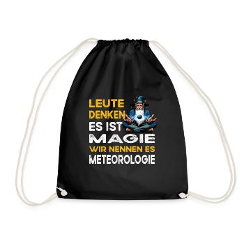 People Thinking Magic Meteorology Meteorologist - Drawstring Bag - black - Front