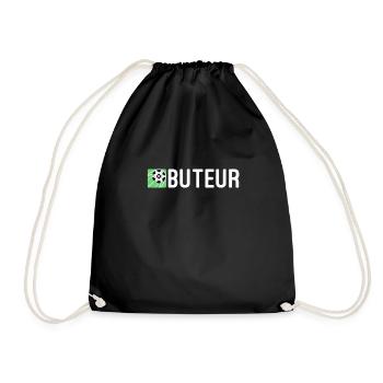 Goalscorer - For Strikers in Football - Drawstring Bag - black - Front