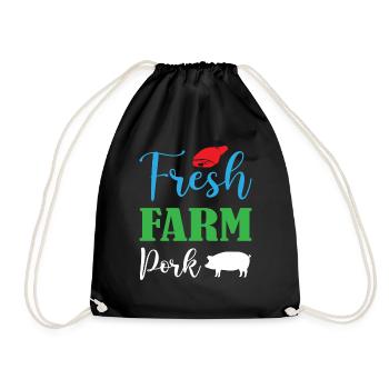 Fresh Farm Pork - Turnbeutel - Schwarz - Vorne