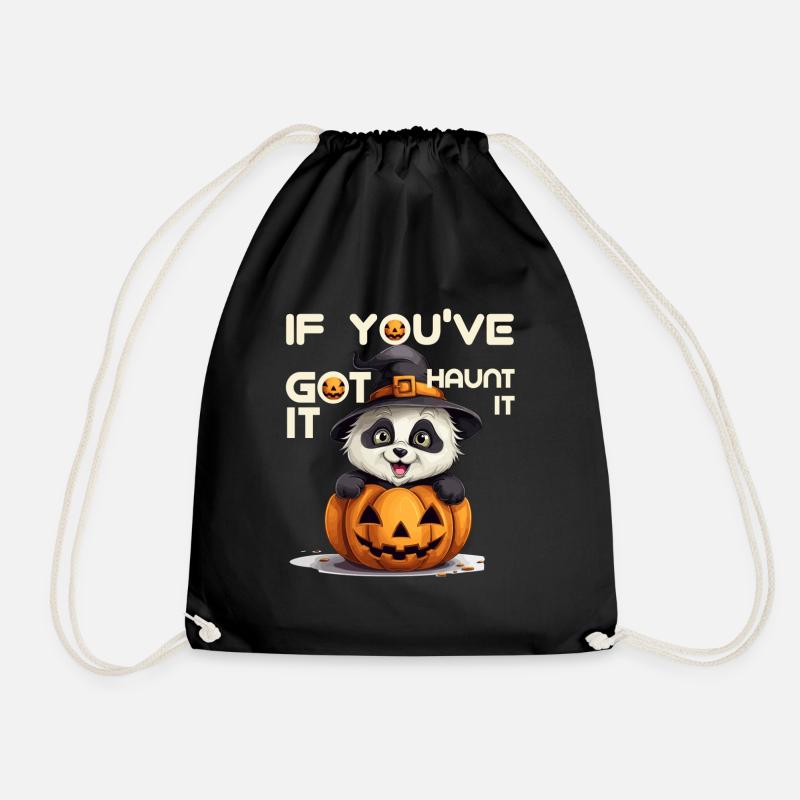 Halloween - Drawstring Bag - black