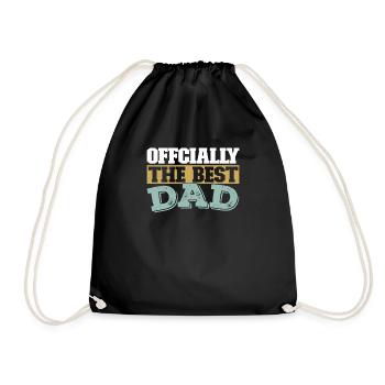 Vater Papa Best Dad - Drawstring Bag - black - Front