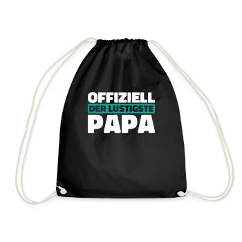 Vater Papa Funniest Dad - Drawstring Bag - black - Front