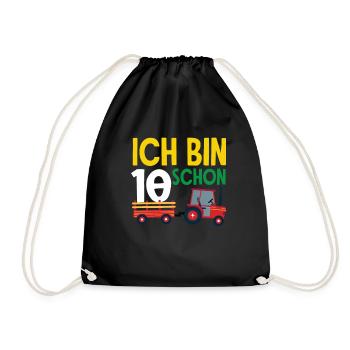 10e anniversaire tracteur 10 ans anniversaire chemise - Sac de sport léger - noir - Devant