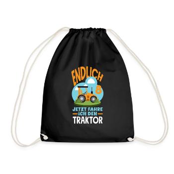 8e anniversaire tracteur 8 ans chemise d’anniversaire - Sac de sport léger - noir - Devant