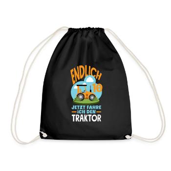 10e anniversaire tracteur 10 ans anniversaire chemise - Sac de sport léger - noir - Devant