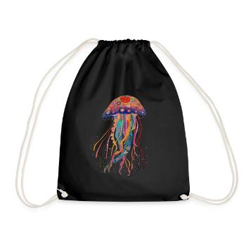 Cadeau de méduse - Sac de sport léger - noir - Devant