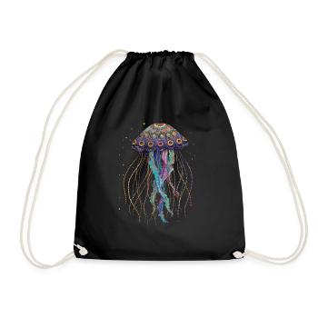 Cadeau de méduse - Sac de sport léger - noir - Devant