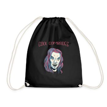Cool Vampire Retro Halloween Beautiful Hot Fashion - Drawstring Bag - black - Front