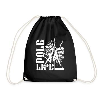 Pole Dance Pole Dance Life - Drawstring Bag - black - Front