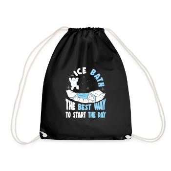 Ice Water The Best Way To Start The Day Gift idea - Turnbeutel - Schwarz - Vorne