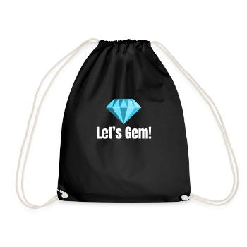 Soyons des pierres précieuses ! Bijoutier drôle - Sac de sport léger - noir - Devant