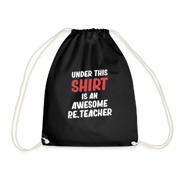 Sous cette chemise se trouve un grand - Sac de sport léger - noir - Devant