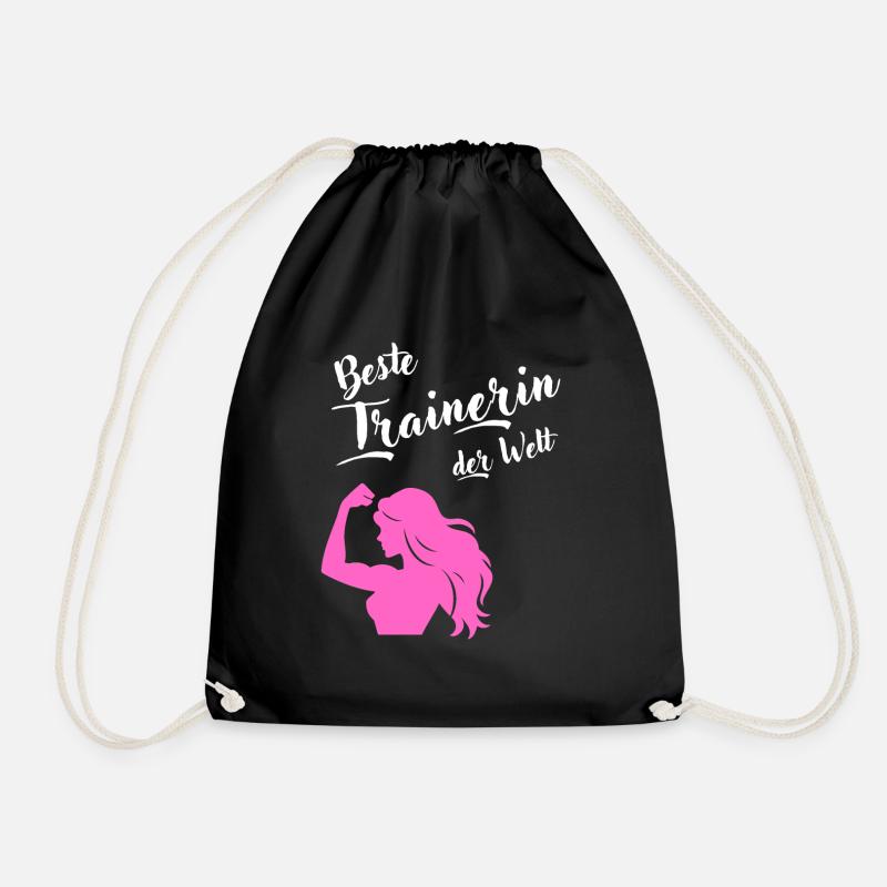 Best trainer in the world for female trainers - Drawstring Bag - black