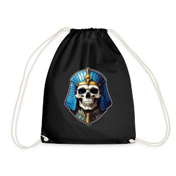 Pharaoh- Mummy - Egypt - Drawstring Bag - black - Front