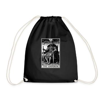 Tarot card The Emperor The Ruler - Drawstring Bag - black - Front