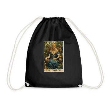 Carte de Tarot L’Impératrice Le Souverain - Sac de sport léger - noir - Devant